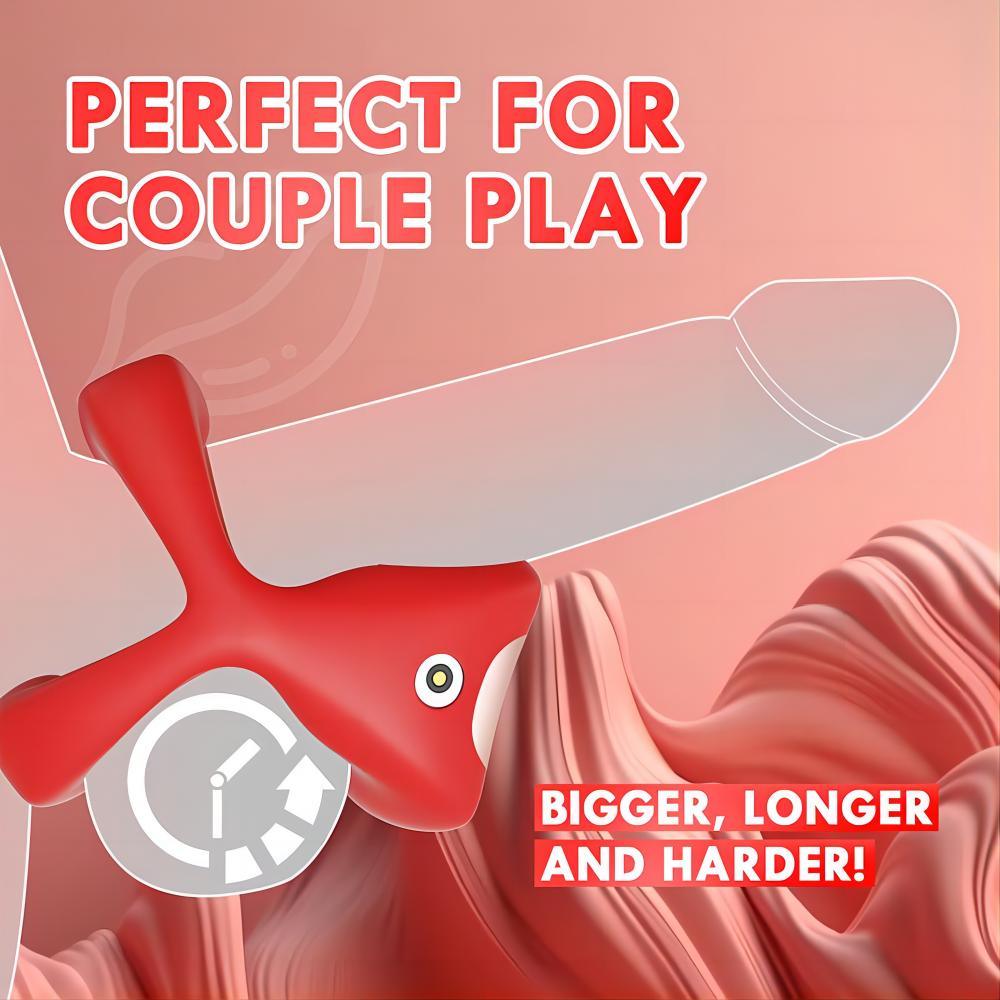 Vibrating Cock Ring Penis Vibrator for Man & Couple App Remote Control - propinkup