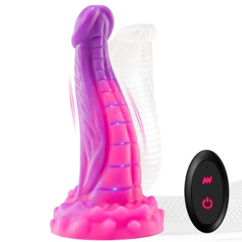 8in Fantasy Monster Dildo Thick Tentacle Dildos with 10 Vibration Modes Remote Control Vibrator Adult Sex Toy