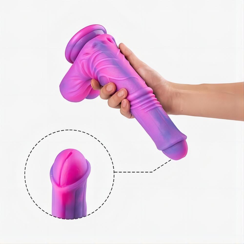 Propinkup Super Filling Plus Size Flashy Monster Dildo 10.6 Inch - propinkup