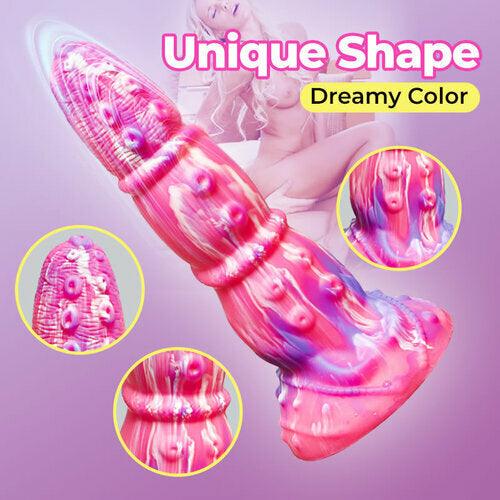 Unique Starry Monster Dildo 8 Inch for Female G-Spot Stimulation - propinkup