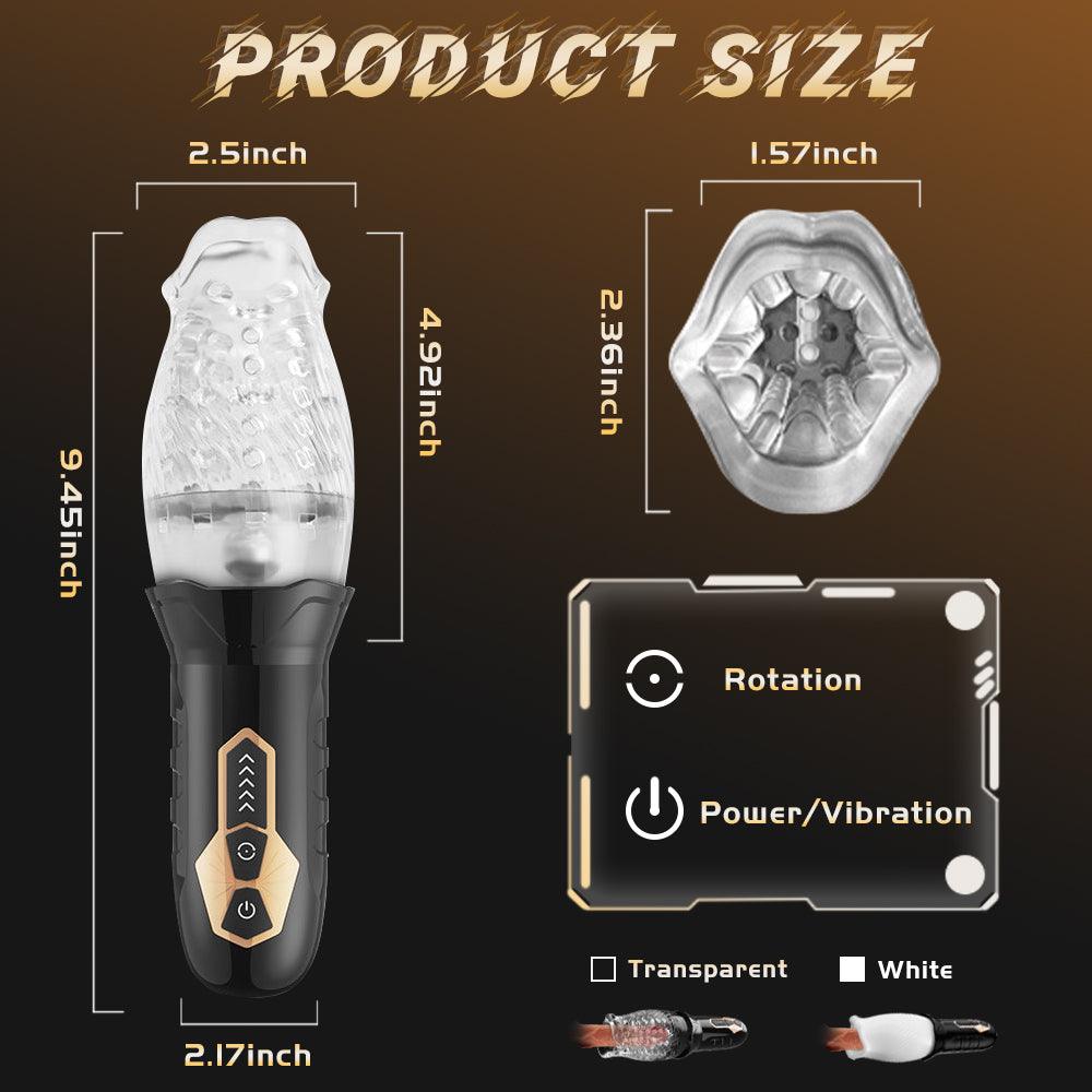 TORNADO 10 Vibration 5 Rotation Better Wrapping Male Masturbation - propinkup