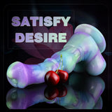 9.84in Realistic Horse Dildo Plus Size Silicone Monster Dildos with Knot & Suction Cup Anal Plug for Adult