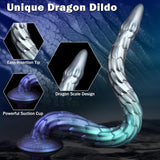 Carson Dragon Monster Dildo Toy 20" Super Long Fantasy Anal Dildos with Suct Cup Tentacle Butt Plugs Adult Toys