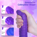 Absalom Caterpillar Color-Changing Telescopic Dildo with Intelligent Heating Function & 3 Thrusting 5 Vibrating Modes Woman Sex Toy - propinkup