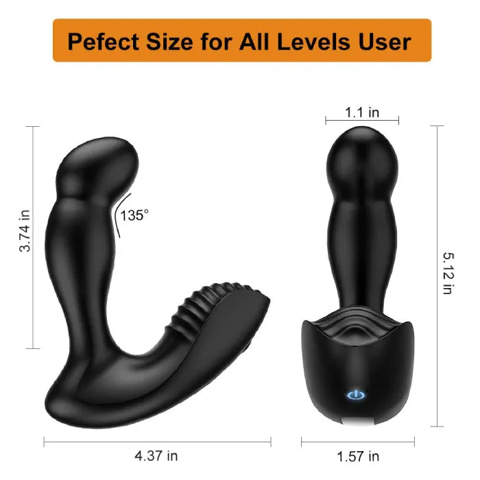 Anal Plug 3 in 1 Prostate Vibrator Toy With 5 Wiggle And 10 Vibration Modes Prostate Massager - propinkup