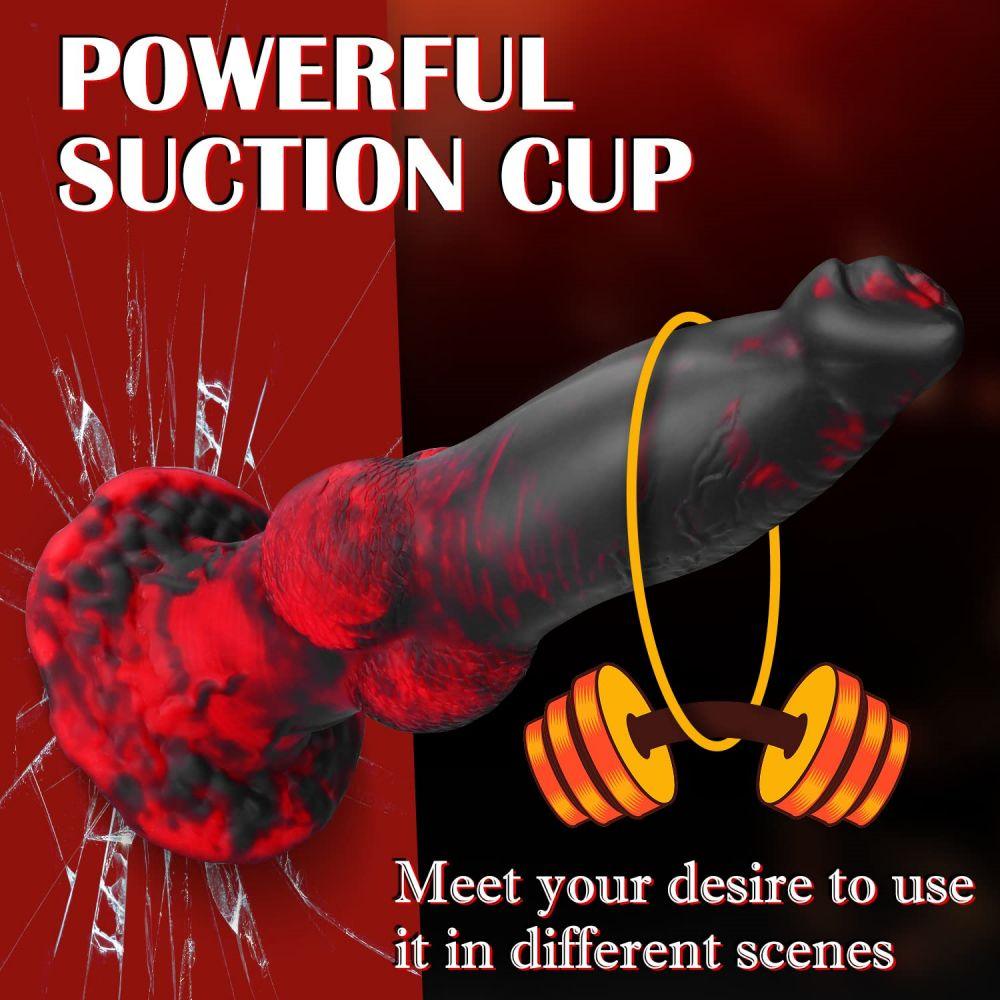 Thrusting Dildo Plus Size Fantasy Monster Dildos Vibrator Sex Toys 8.7 inch Dog Canine Dildos K9 - propinkup