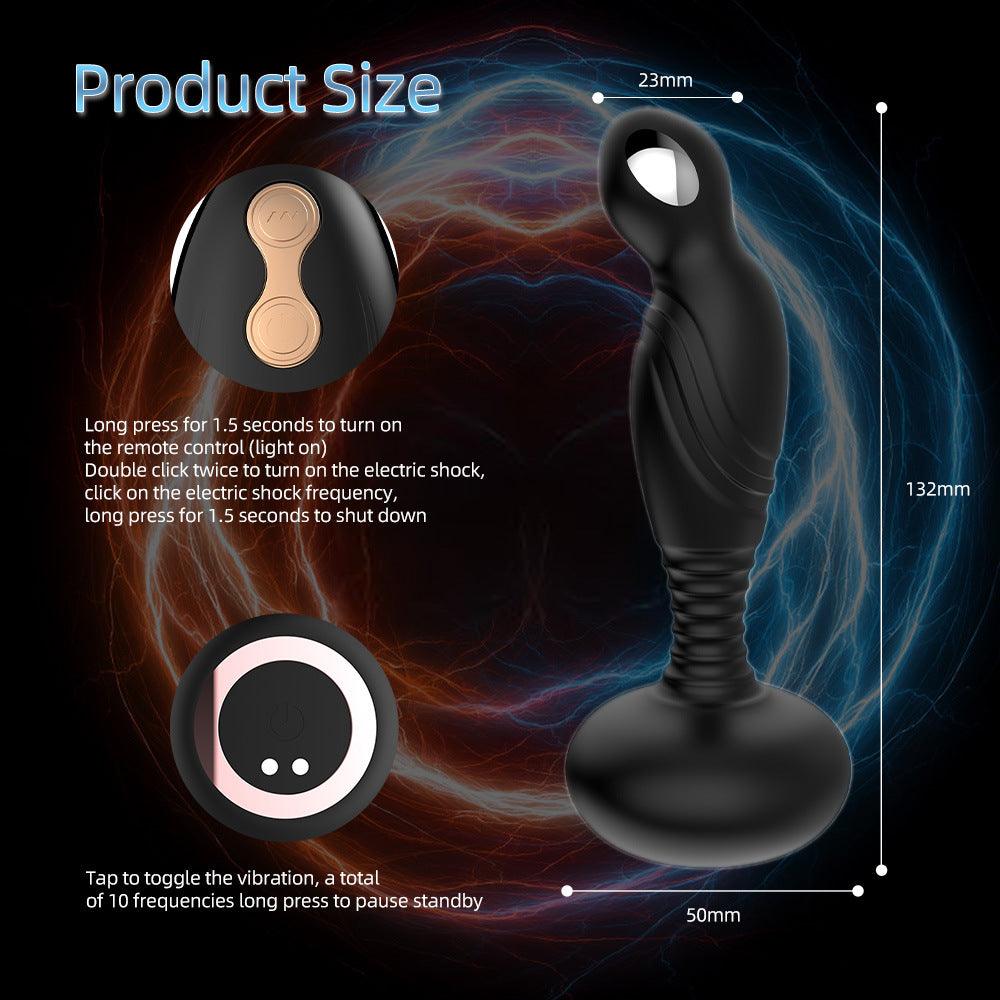 Anal Vibrator 10 Pulling And Vibrating Butt Plug Remote Control Prostate Massager - propinkup