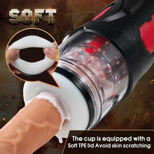 Armor 7 Thrusting Rotation Visible Suction Cup Masturbation Cup - propinkup