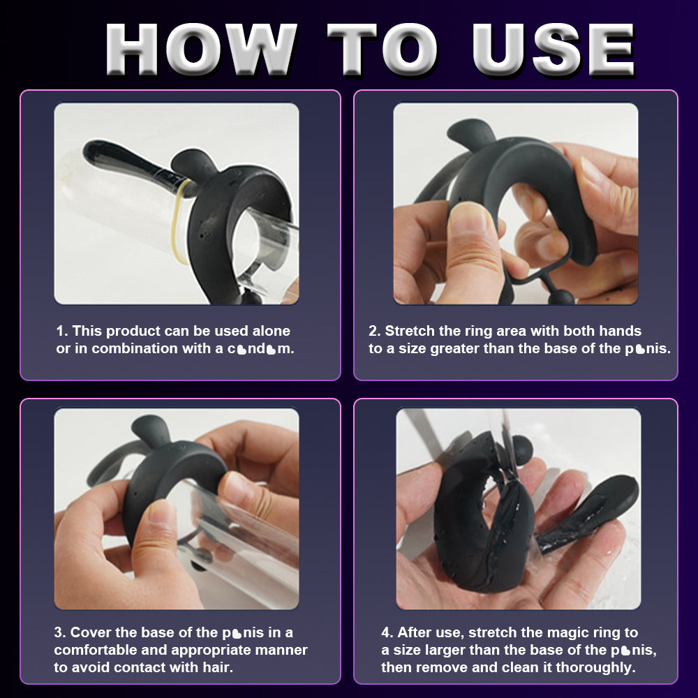 Cock Ring for Couples 7 Vibration Modes Penis Vibrator Penis Ring - propinkup