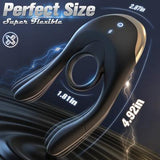 Electric Shock Cock Ring Vibrating Testicular Stimulation Penis Ring Penis Vibrator For Couple - propinkup