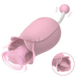 2 IN 1 Licking & High-Frequency G-Spot Rose Vibrator - propinkup