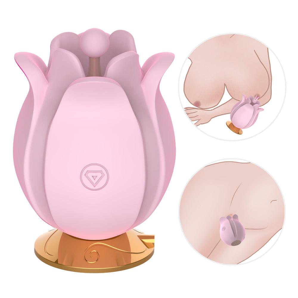 Rose Vibrator Toy Nipple Massager for Woman - propinkup