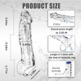 Male Penis Extender Penis Sleeve Enlargers with Bullet Vibrator for Couple Play