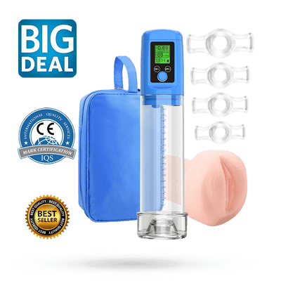 【Must-Have】3 in 1 Penis Enlargement Pump LCD Screen with Pussy Sleeve - propinkup