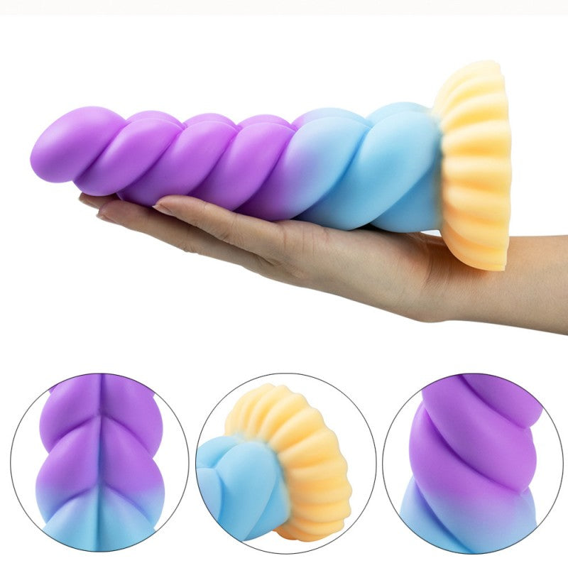 Monster Dildo 8.6" Fantasy Unicorn Dildos with Suction Cup Huge Thick Anal Plug Adult Sex Toy