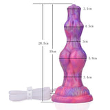 Squirting Monster Dildo Glow in the Drak K9 Animal Dildos with Knots 8 Inch Anal Plug Adult Toys