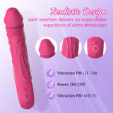 Realistic Dildo Vibrator with 10 Powerful Vibration Modes - propinkup