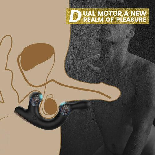 S-HANDE Dual Motor Strong Vibration Prostate Testicle Massager - propinkup