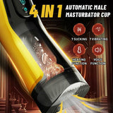 Tail Fin 7 Sucking 7 Vibrating Auto Heating Male Masturbator - propinkup