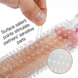 Vibrating Textured Penis Sleeve Cock Extender - propinkup