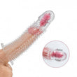 Vibrating Textured Penis Sleeve Cock Extender - propinkup