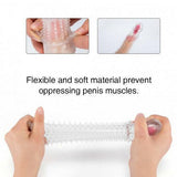 Vibrating Textured Penis Sleeve Cock Extender - propinkup