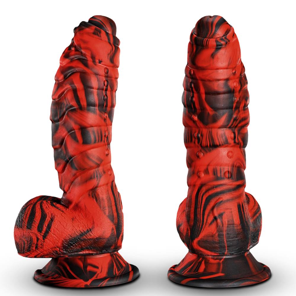 6.88in Fantasy Dragon Dildo Silicone Monster Dildos with Suction Cup Thick Penis Adult Toys