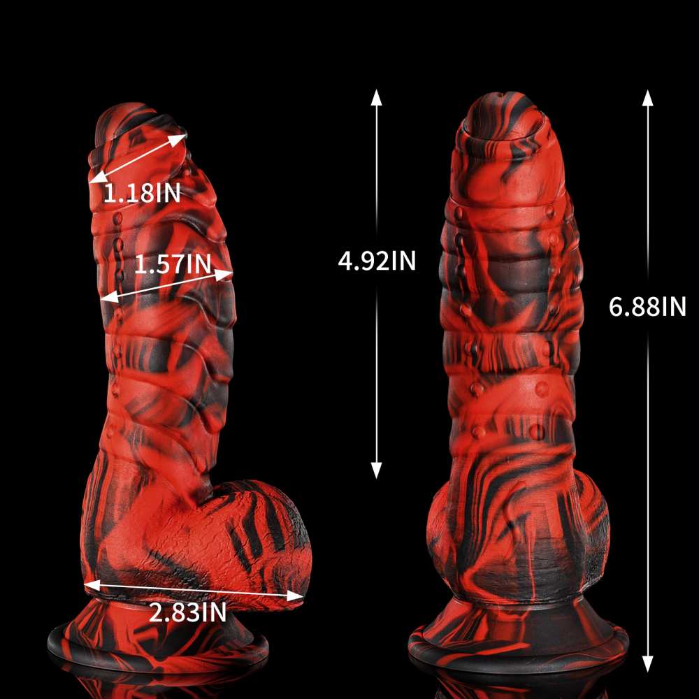 6.88in Fantasy Dragon Dildo Silicone Monster Dildos with Suction Cup Thick Penis Adult Toys