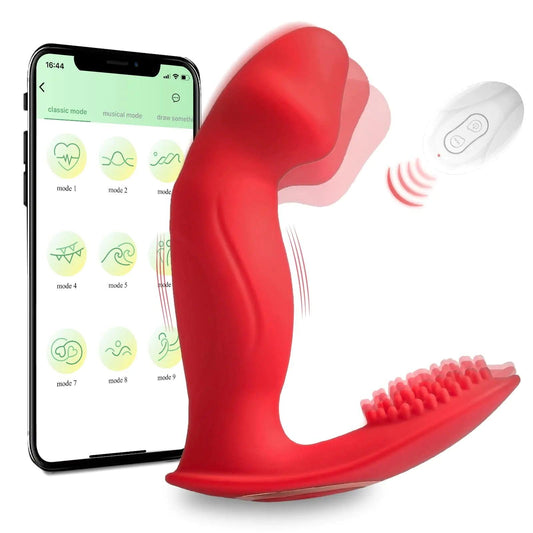 App & Remote Control Women Panty Vibrator Wearable Anal G-Spot Vibrators Sex Toys - propinkup