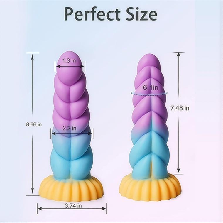 Monster Dildo 8.6" Fantasy Unicorn Dildos with Suction Cup Huge Thick Anal Plug Adult Sex Toy