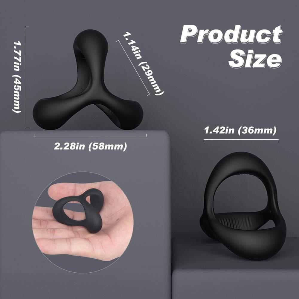 TRIANGLE 1.14 Inch Silicone Penis Ring for Erection Enhancing - propinkup