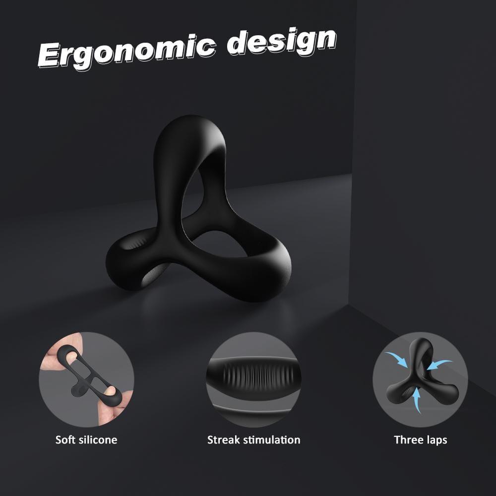 TRIANGLE 1.14 Inch Silicone Penis Ring for Erection Enhancing - propinkup