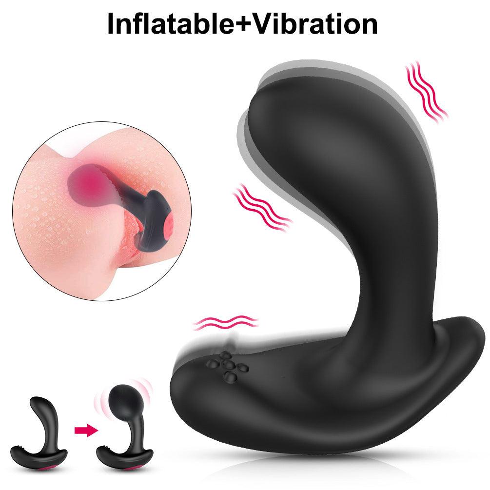 Prostate Massager 10 Frequency Vibration Automatical Air Pump Inflatable Butt Plug - propinkup