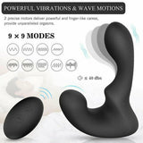 9 Pattern Vibration Double Motor 30° Wave-Motion Prostate Massager - propinkup