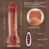 CYRUS Classic 9-Vibration&3-Thrusting Swing & Heat Realistic Dildo 8.66 Inch - propinkup