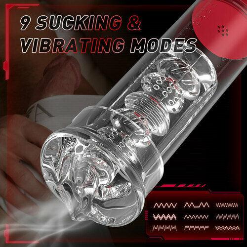 S-HANDE DREAMER 9 Vibrating 9 Sucking Penis Enlargement Pump - propinkup