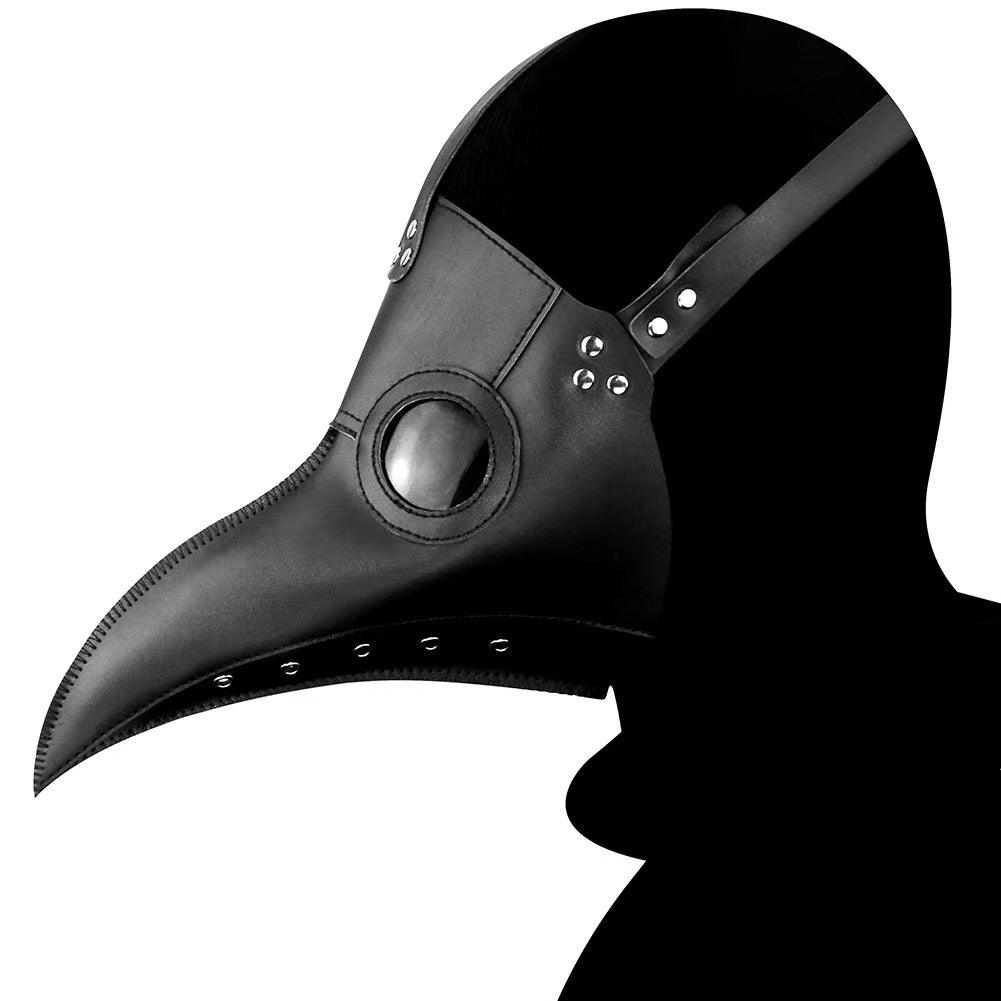 Gothic Steampunk Beak Bird Raven Jackdaw Mask Medieval Halloween Costume Props - propinkup