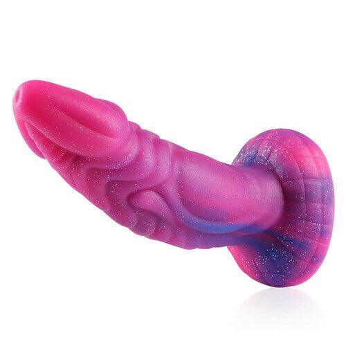 Monster Design Starry Huge Dildo Plus Size Liquid Silicone Dildos with Suction Cup - propinkup