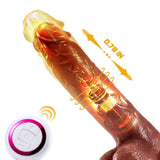 Neil 9 Vibrating 3 Telescoping Swinging Realistic Dildo Vibrator 8.86 INCH - propinkup