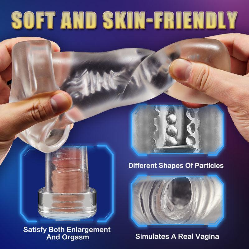 Penis Enlargement 6 Suction Vacuum Pump Trainning Male Maturbation Cup - propinkup