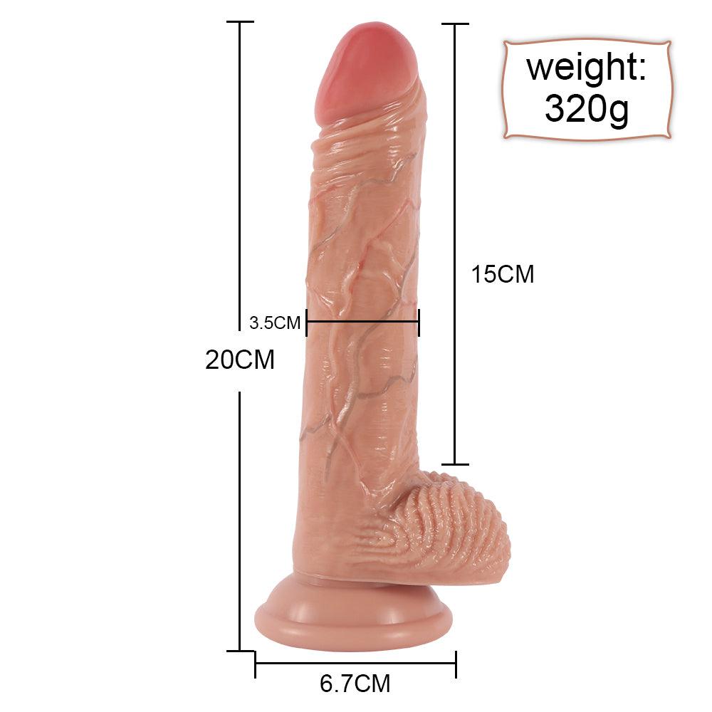 Propinkup Super Realistic Max Cock 3 Stretching 10 Vibration Lifelike Dildo - propinkup