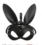 Cosplay Face Mask Fox Bunny Cat PU leather Rivet Punk Style - propinkup