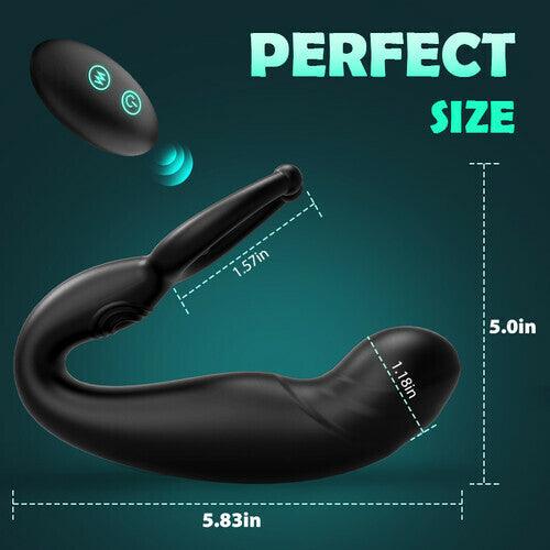 Rainstorm Bead Massage P-spot 9 Vibrating Prostate Massager with Remote Control - propinkup