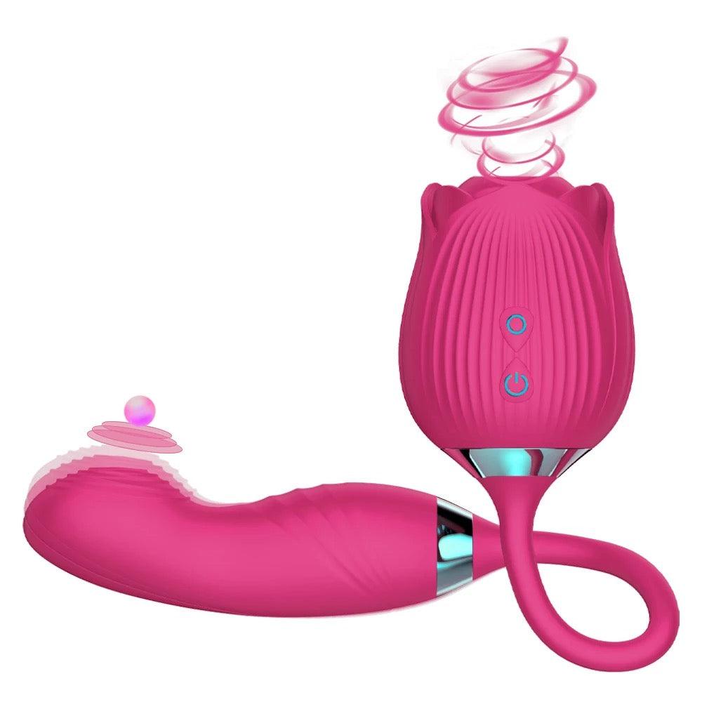 Rose Vibrator Clitoris Sucking Stimulator Female Adult Toy Oral Sex - propinkup