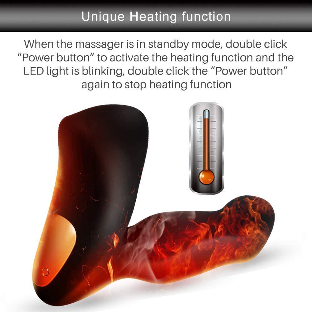 UNIMAT Ring Move Vibrating Prostate Massager with Heating - propinkup