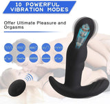 Wearable Remote Control 360° Rotatable 10 Vibrating Prostate Massager - propinkup