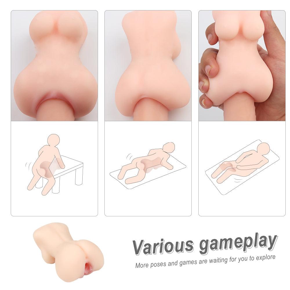 Propinkup Realistic Pocket Pussy Lifelike Vagina Anal Male Masturbator - propinkup